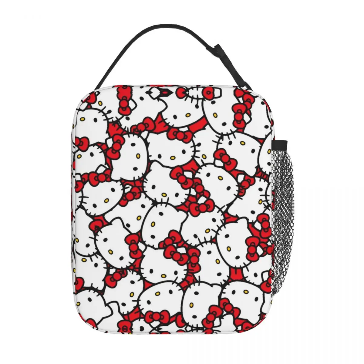 Hello Kitty Cabeça Isolada Lunch Bag, Caixa De Armazenamento De Alimentos, À Prova De Vazamento, Refrigerador Térmico, Bento Box para Piquenique