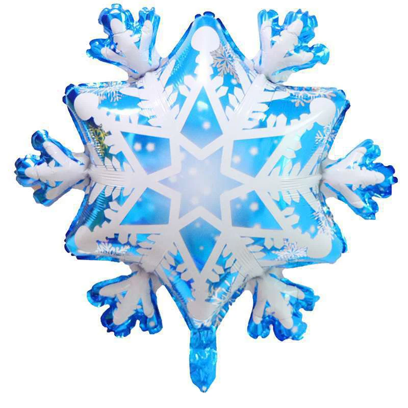 5 stücke Frohe Weihnachten Winter Schneeflocke Form Aluminium Film Ballons Hochzeit Geburtstag Frohes Neues Jahr Party Dekoration Lieferungen