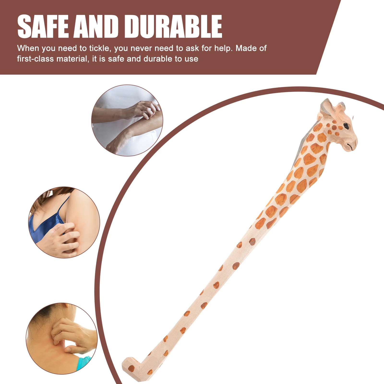 

Wooden Back Scratcher Long Handle Massager Itching Relief Tool Durable Comfortable For All Ages Gift Travel Use Traditional