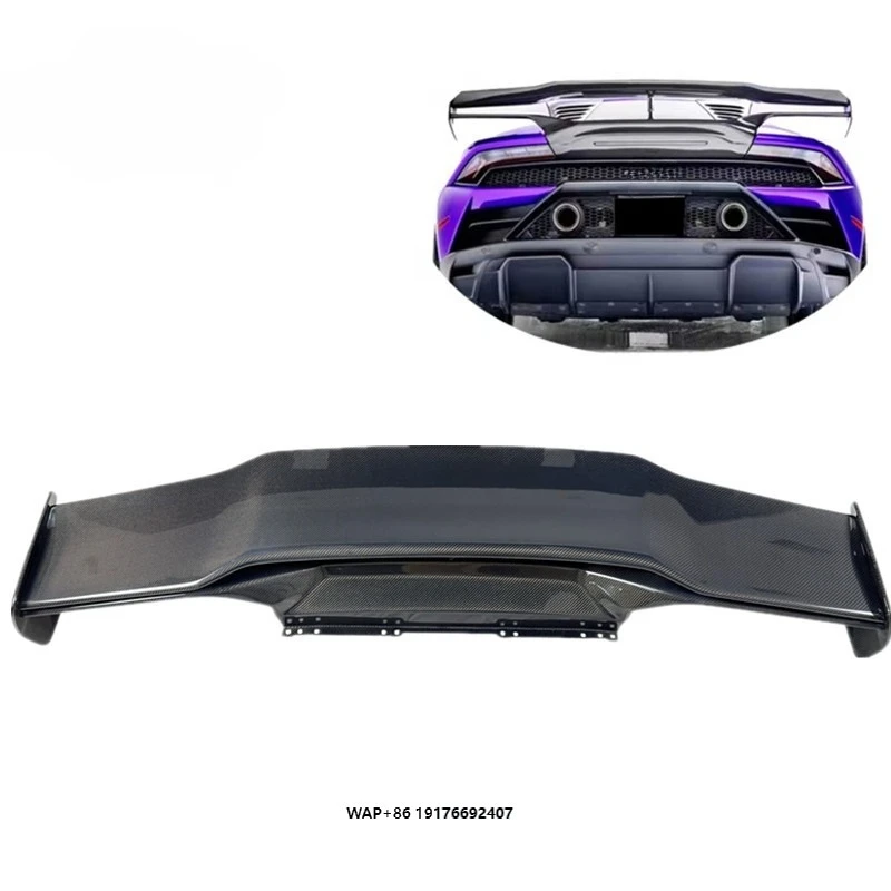 

Huracan EVO- Vor-STO Style Carbon Fiber Rear Spoiler Wing for Lambo Huracan LP580-2 LP610-4 EVO 2014-2018