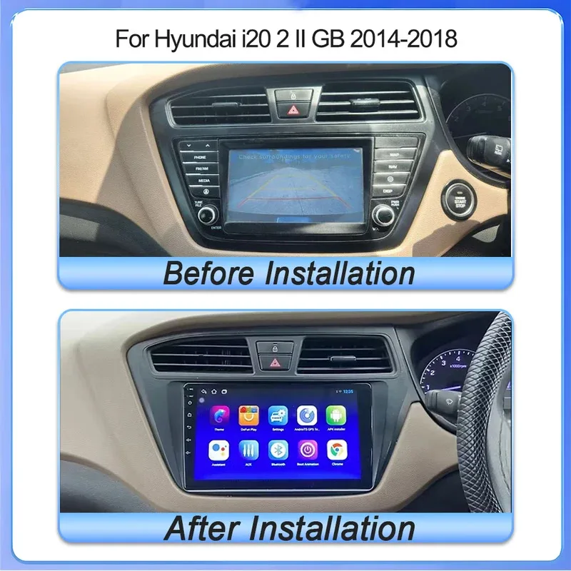 Car Radio For Hyundai i20 2 II GB 2014 2015 2016 2017 2018  Android 15 Multimedia Video Player 5G GPS Carplay Auto Head Unit Sy