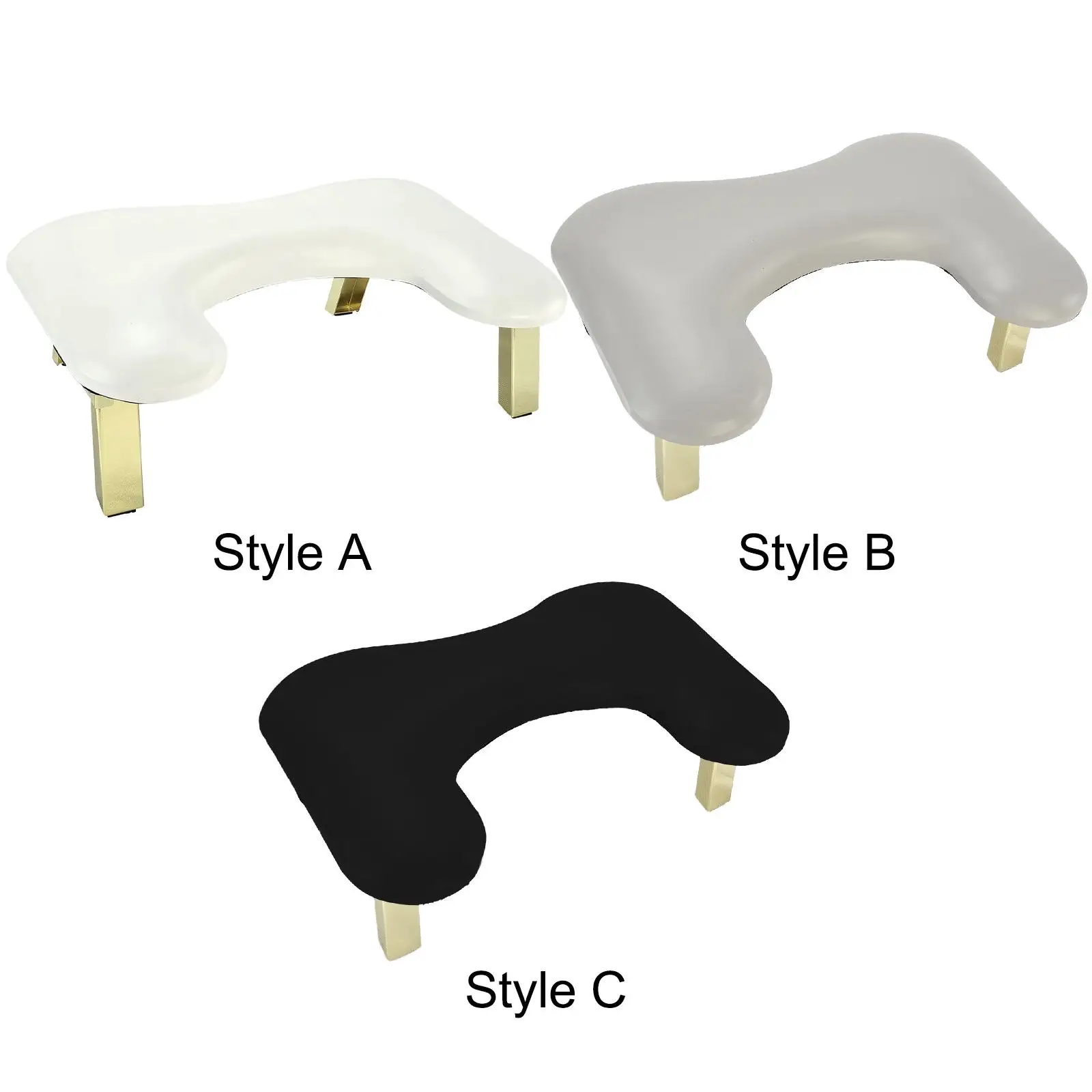 PU Leather U Shape Arm Rest Nails Cushion Hand Holder Nail Arm Rest Stand for Salons