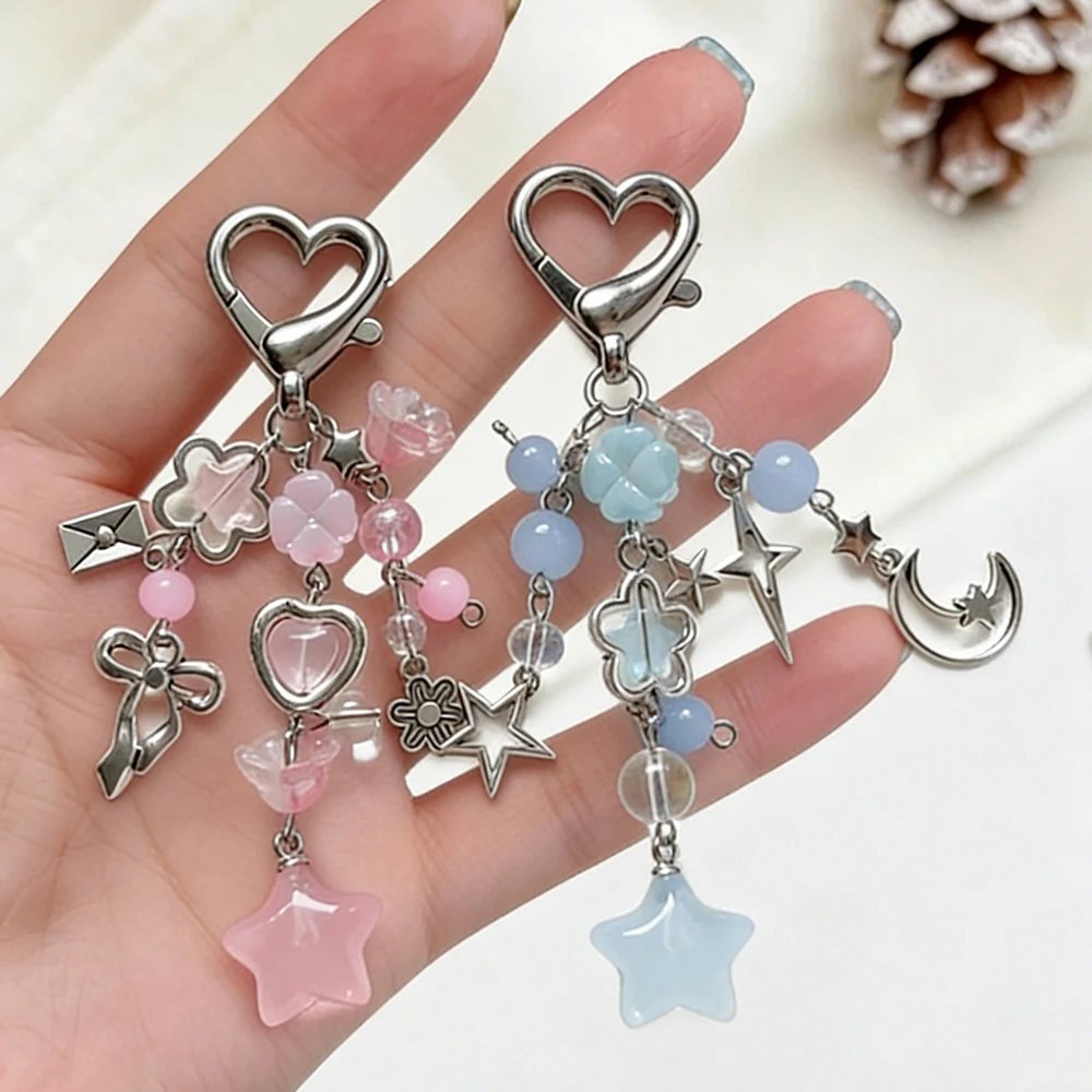 Cute Pink Blue Star Heart Keyc - Anime Cosplay Cute 评论和价格