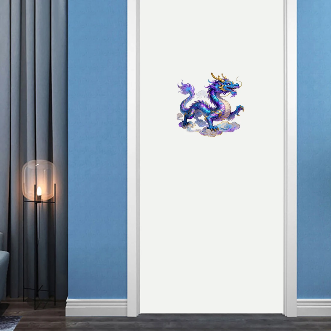 Three Ratels CFN54 Purple Dragon Art Wall stickers for home decoration iPad decals Personalized car stickers
