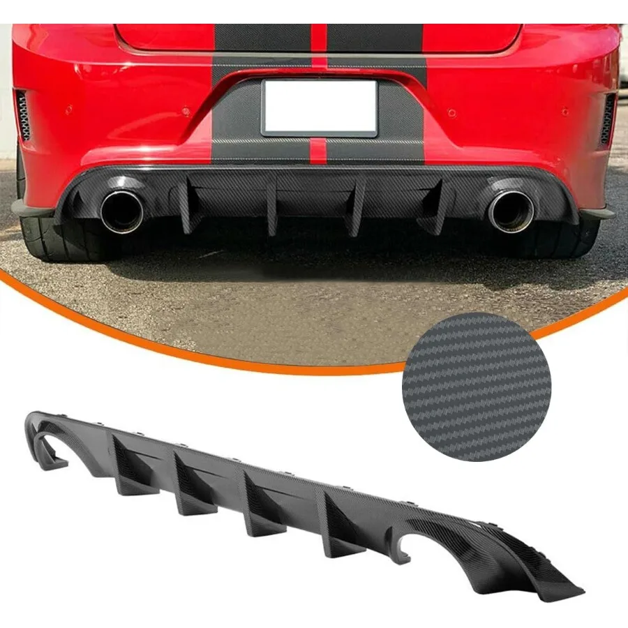 موزع مصد الشفاه الخلفي متوافق مع 20152022 قاعدة شاحن دودج SXT مقسم الجسم الخلفي الناشر السفلي سبويلر الشفاه لـ Enha