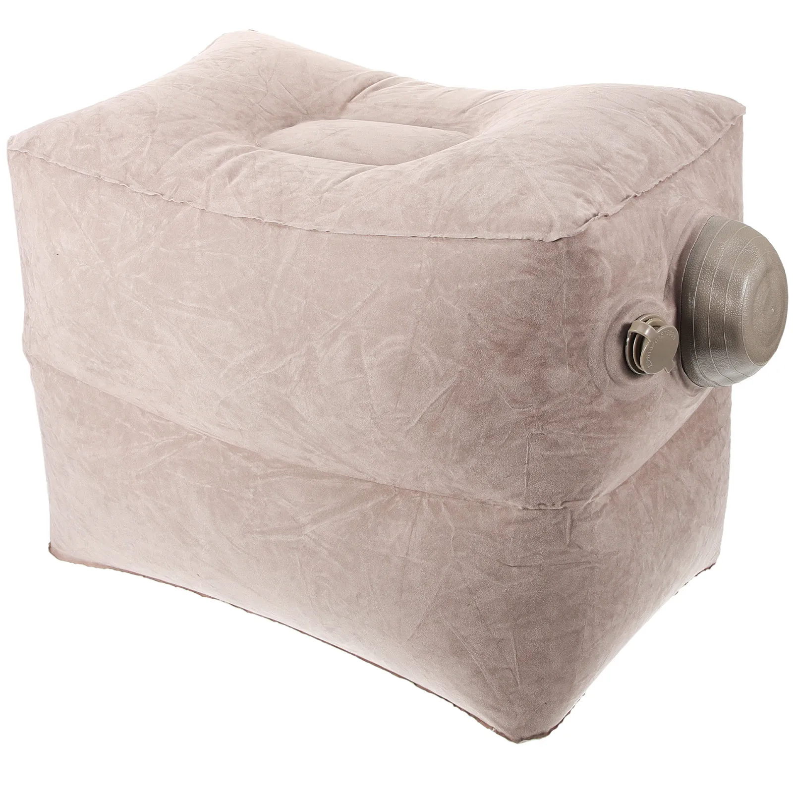 Inflatable Foot Rest Pillow Adjustable Height Travel Airplane Footrest Under Desk Foot Support Comfortable Leg Rest for Flying
