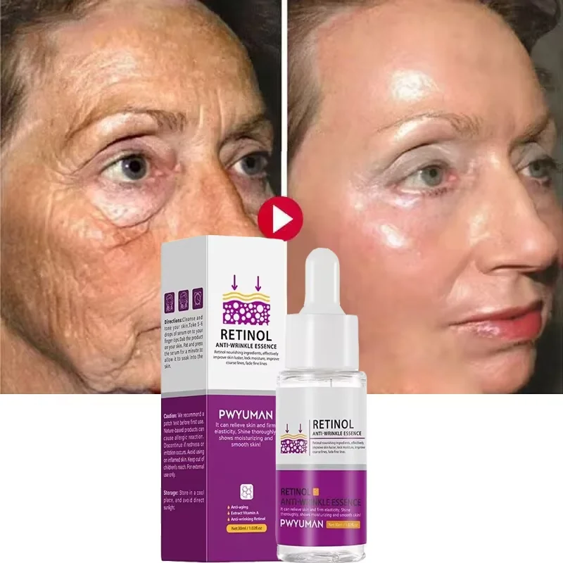 

Retinol Aging Removes Wrinkles Serum Pore Shrinking Serum Whitening Moisturizing Serum Pigment Spots Remove Face Firming Oil