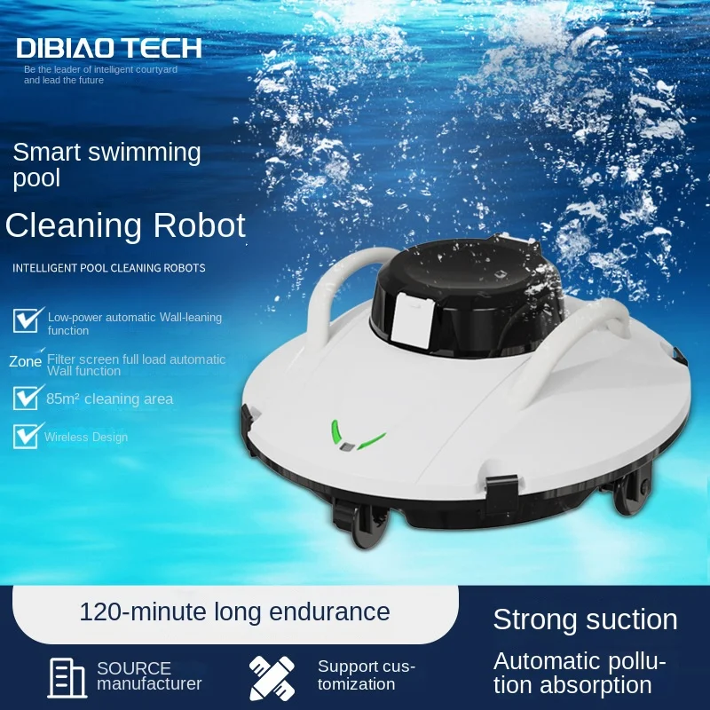 

Wireless Robot Pool Cleaner Intelligent Automatic Swimming Pool Cleaning Powerful Underwater Vacuum Cleaner