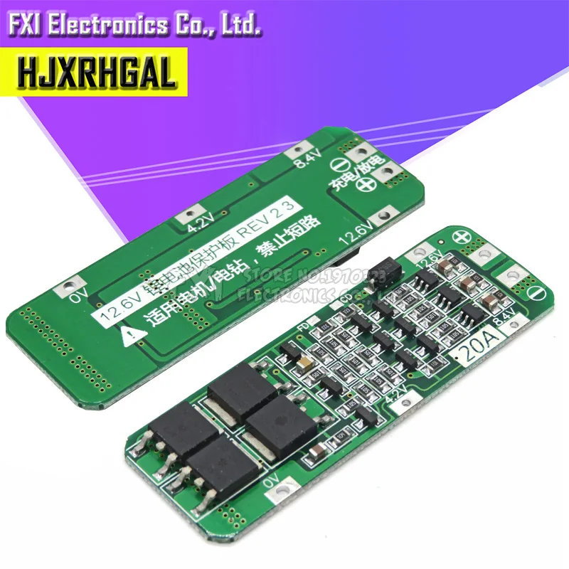 3S 20A Li-ion Lithium Battery 18650 Charger Protection Board PCB BMS 12.6V Cell Charging Protecting Module