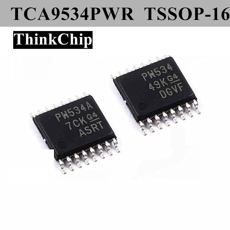 (10pcs) TCA9534PWR TSSOP-16 PW534A SMBUS Low-Power I/O Expander With Interrupt Output And Configuration Registers