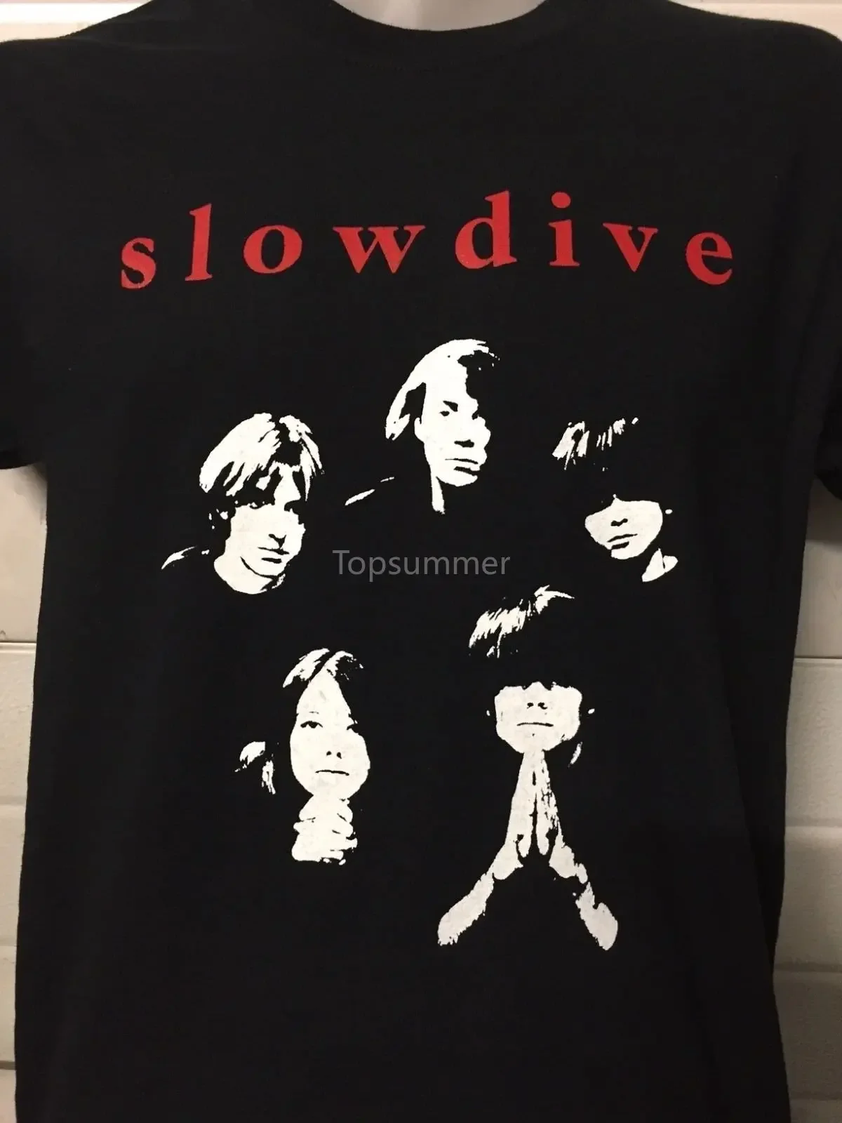 Slowdive Band Shirt My Bloody Valentine Cranes Cd Poster Vinyl All Sizes New Men'S Fashion Short-Sleeve T Shirt Mens