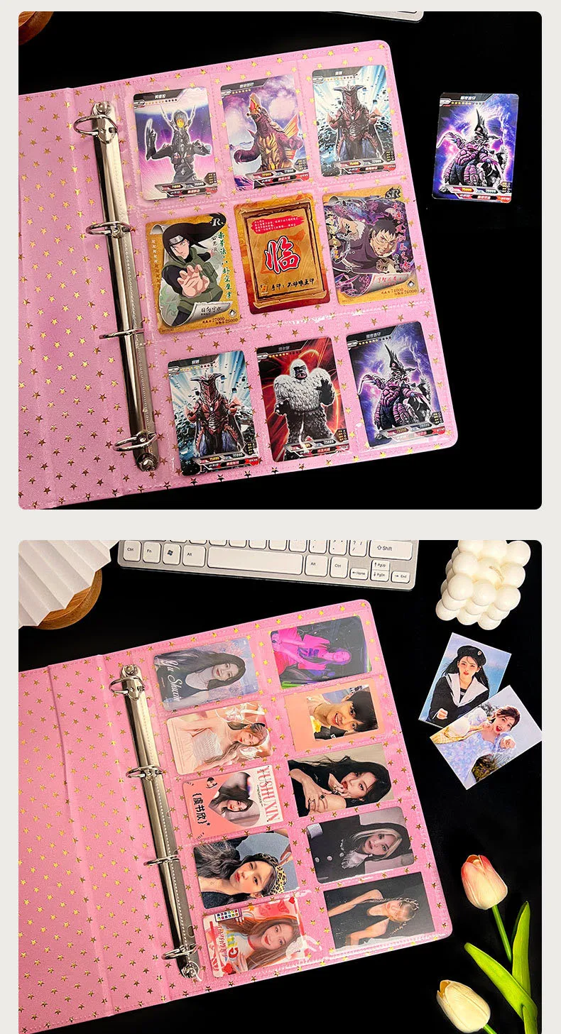 Sharkbang 10 Stück A4-Binderhüllen, 7 Löcher, Postkarten, Aufkleber, Organizer, 11 Designs, PP-Nachfüllring, Taschen, Schreibwarenzubehör – Detail 27