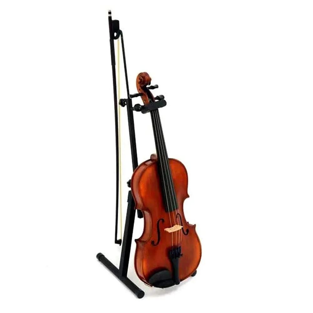 Adjustable and Collapsible Floor Viola/Violin Stand with Instrument Support Padding for Instrument and Bow (Quantity 5)