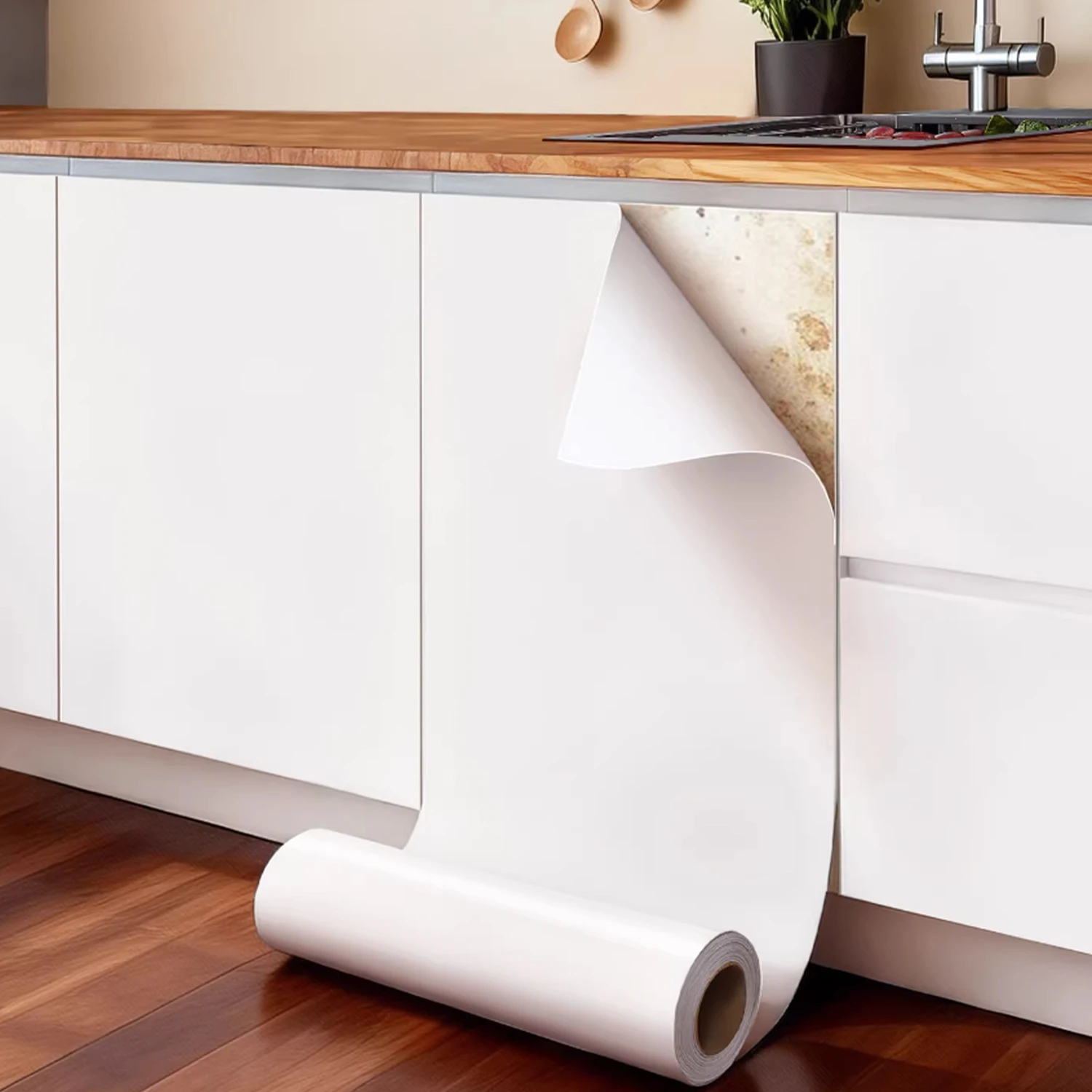 

Матовая контактная бумага ПВХ DIY самоклеящиеся водостойкие обои ремонт кухонных шкафов декоративные пленки виниловые наклейки на стену