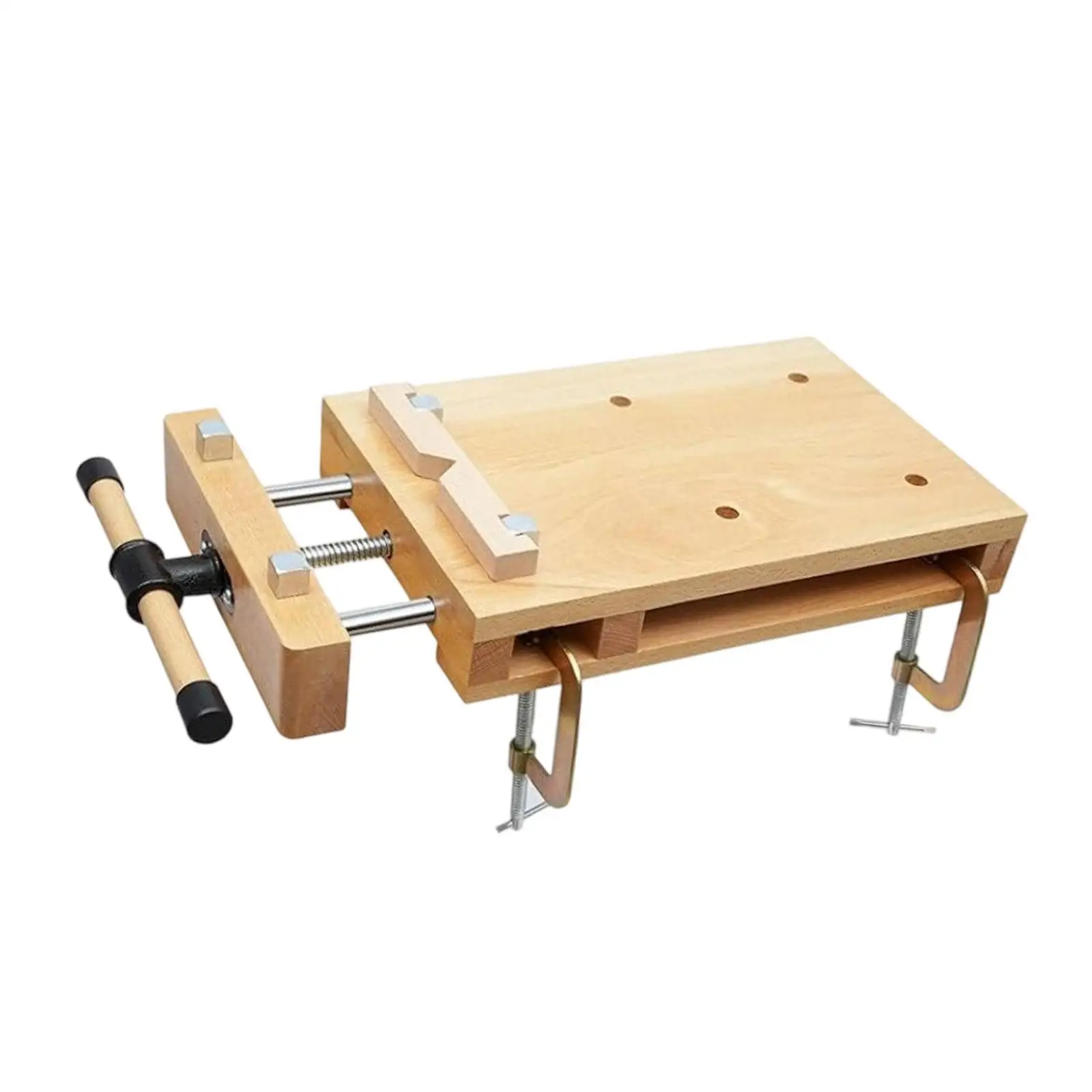 Hard Wood Vise Compact Work Table Multifunction Carpentry Clamp for Woodworkers and Enthusiasts