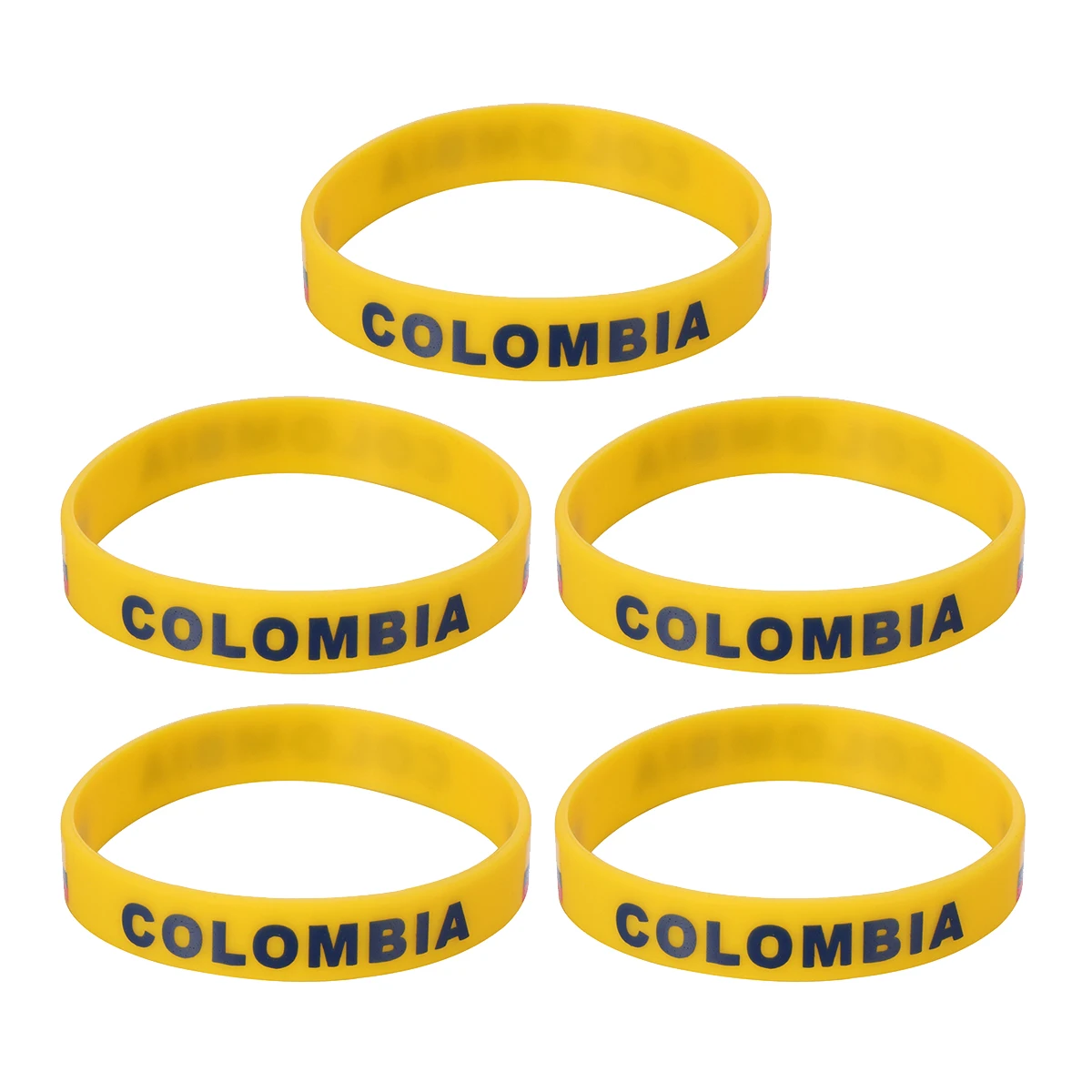

5 Pcs Wrist Bands Silicone Bracelet Australia Flag Team Braceleta Sports Australian Bracelets Country Rubber Braclet Child
