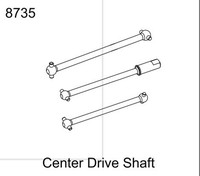 ZD Racing MX-07  1/7 RC Center Drive Shaft Parts Accessories 8735