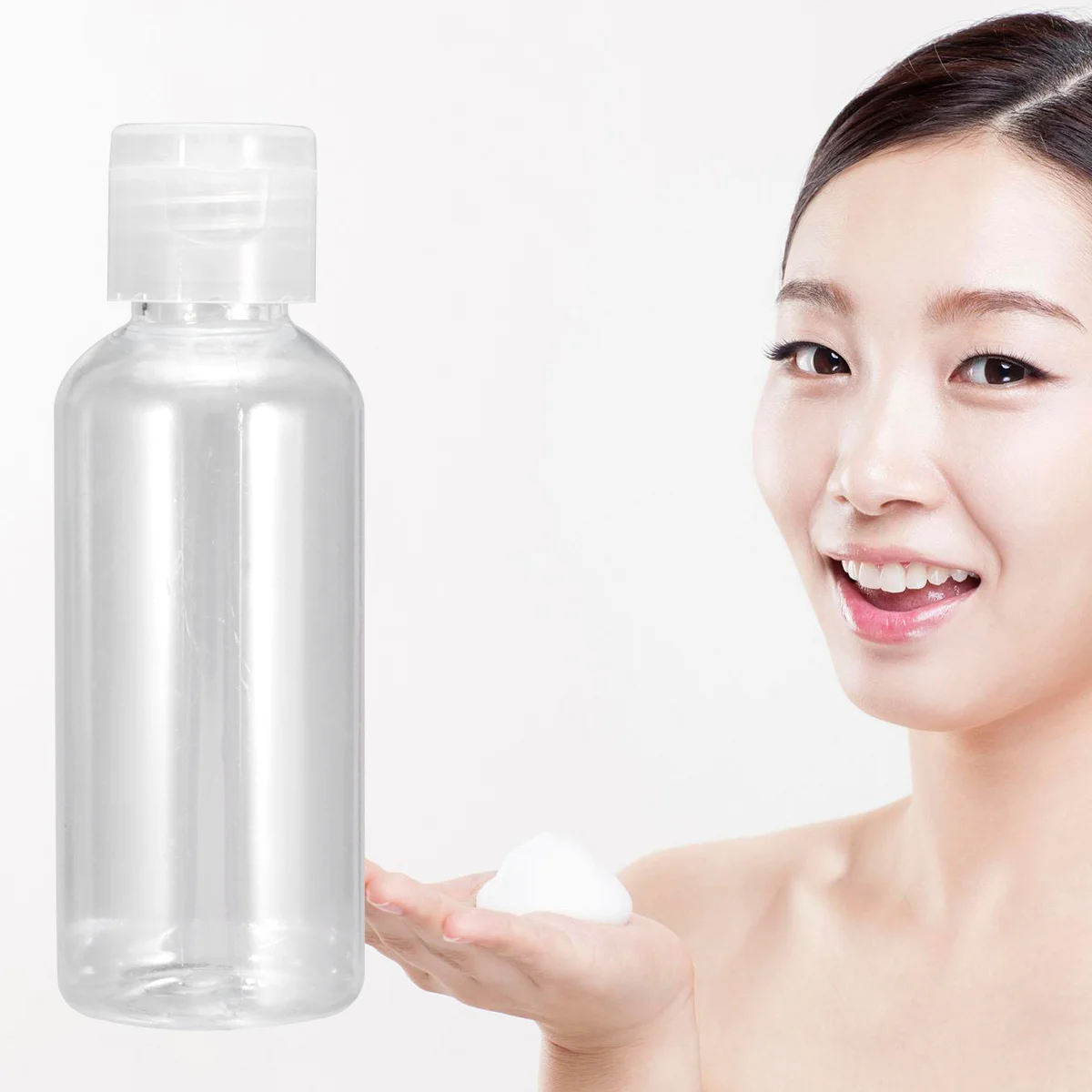 20Pcs Transparent Plastic Lotion Storage Bottles Travel Refillable Subpackaging Containers Lightweight Portable