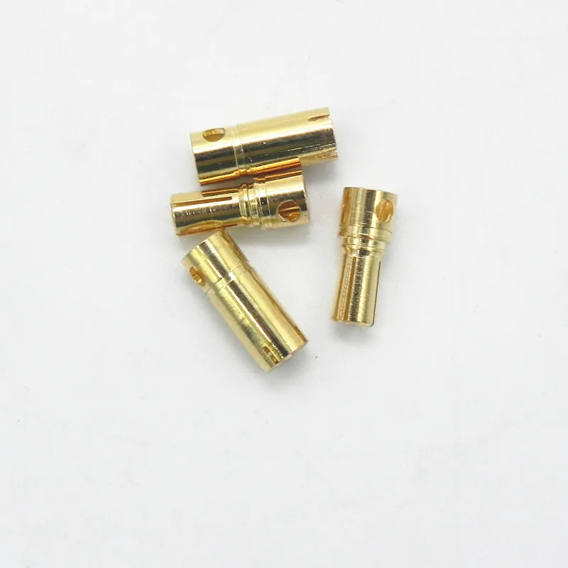 

200 Pairs/lot High Performance 4.8MM Gold Plating Banana Bullet Plug Connector for RC Battery Motor ESC Part FS0172