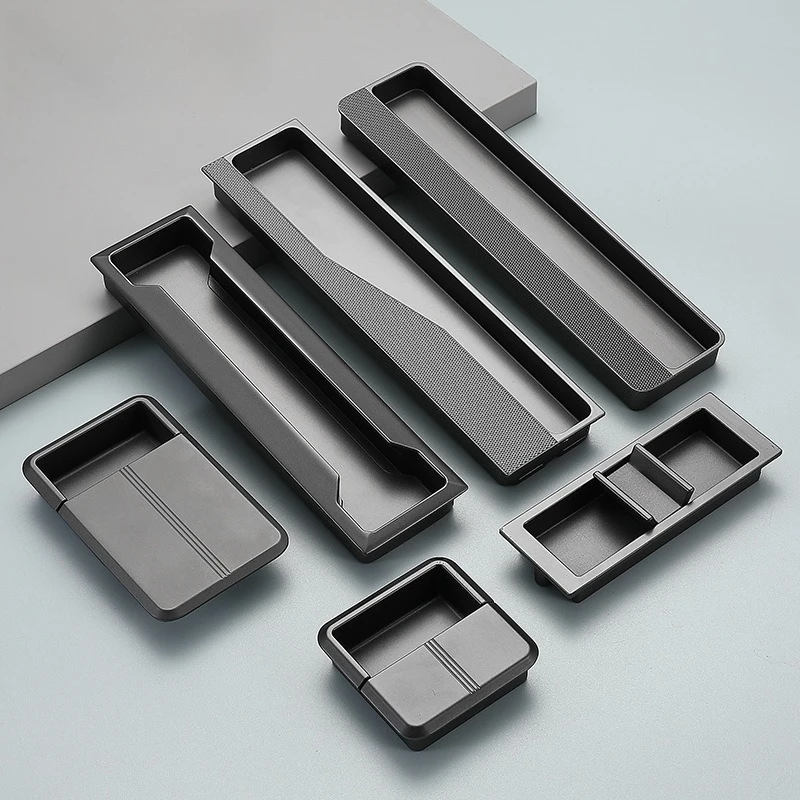 

Invisible concealed handle sliding door hidden wardrobe door cabinet drawer cabinet door drawer embedded handle