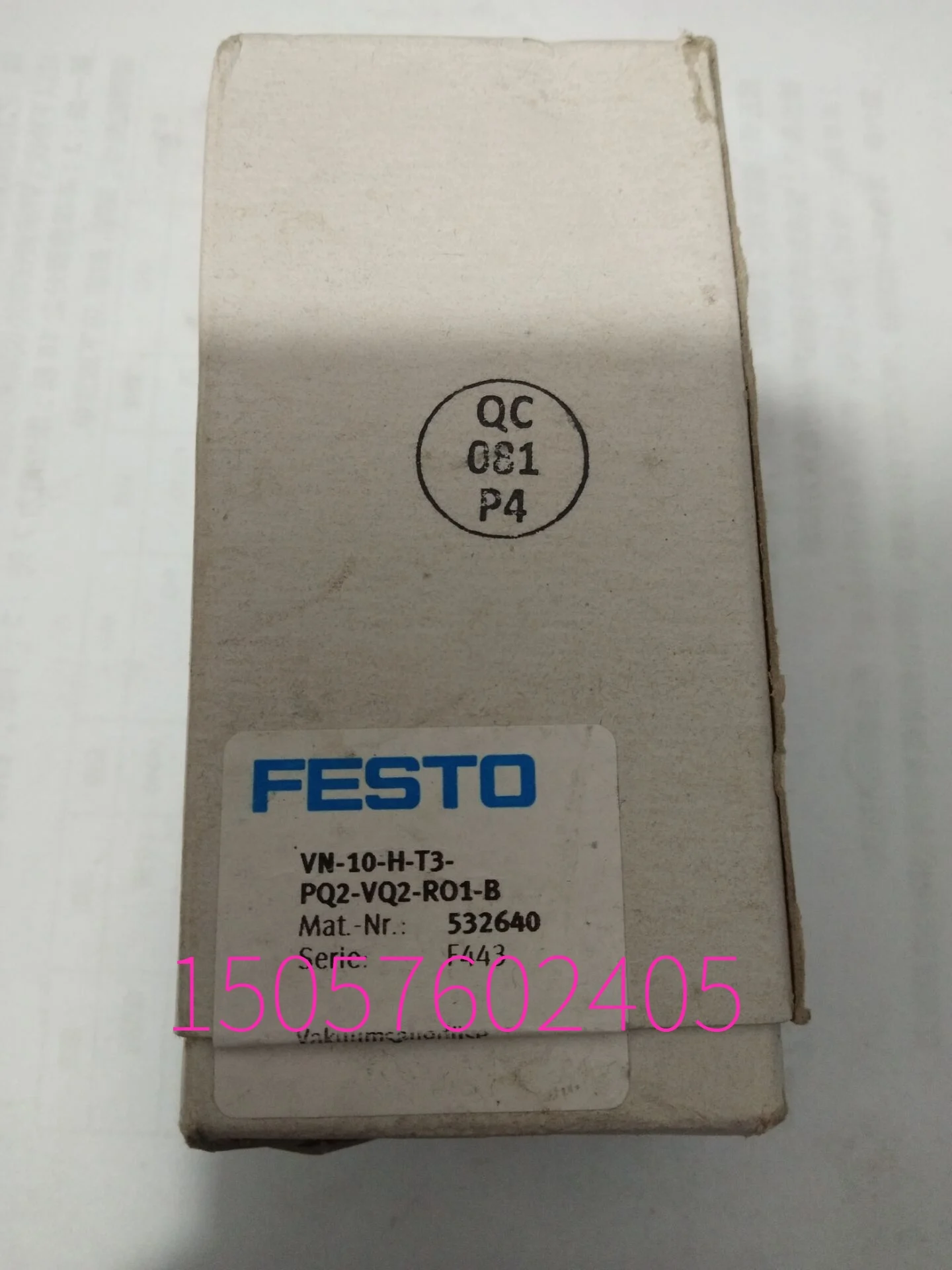 

FESTO Festo вакуумный генератор VN-10-H-T3-PQ2-VQ2-RO1-B 532640 в наличии.