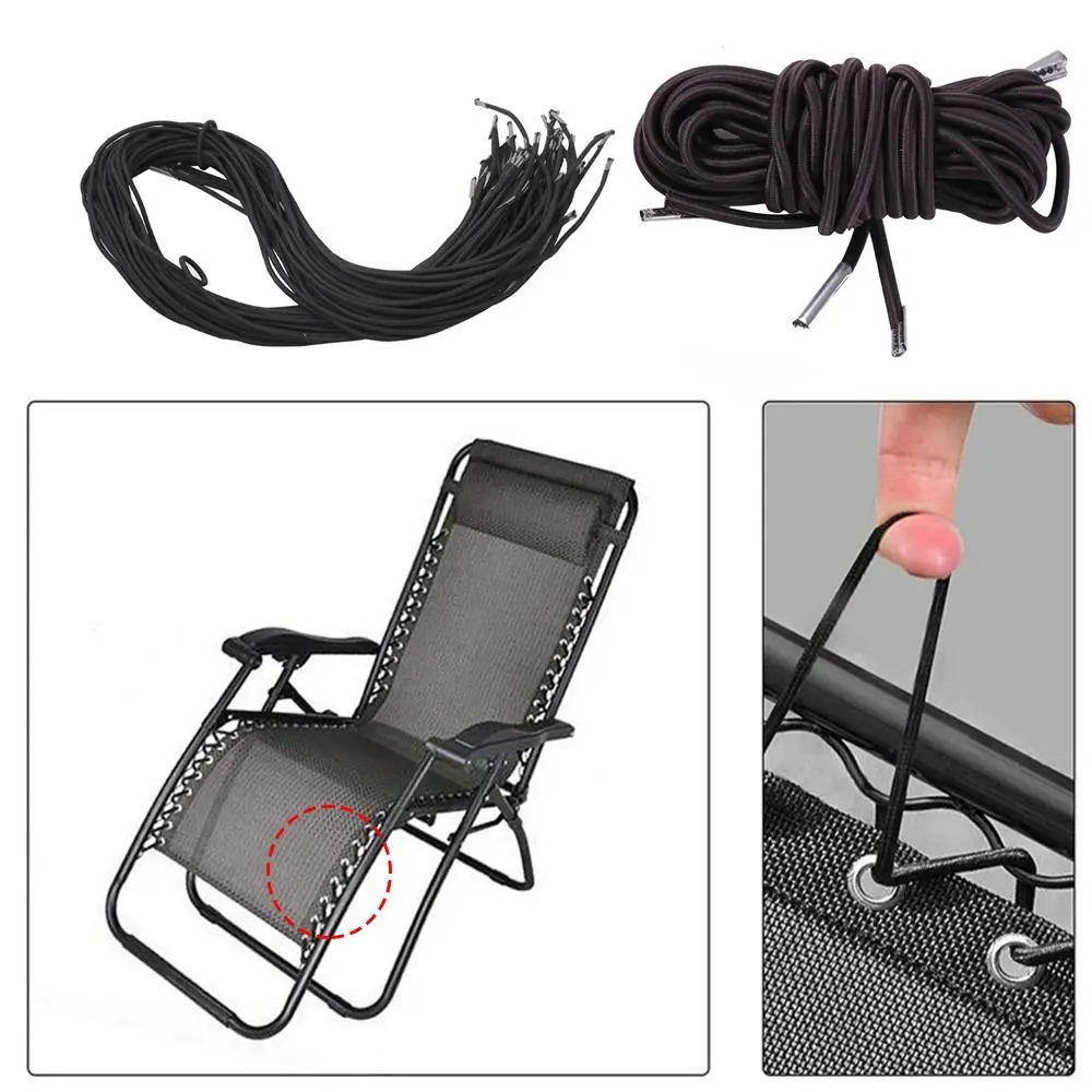 4Pcs/set Useful Replacement Garden Chair Recliner Recliner Chairs Accessories Elastic Cord Binding Rope