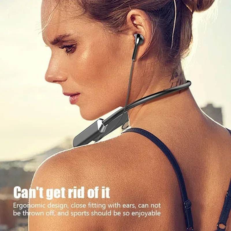 سماعات بلوتوث لاسلكية بشريط حول الرقبة، جودة صوت عالية، بطارية ستيريو، عرض HD للمكالمات الصوتية، سماعات رياضية، منتج جديد 2025 #3