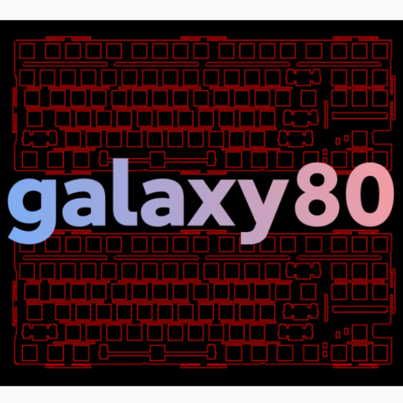 

Galaxy80 Positioning Plate for Mechanical Keyboard Carbon Alu Brass FR4 PC PP POM Anodize Plate Custom Keyboard Accessories Gift
