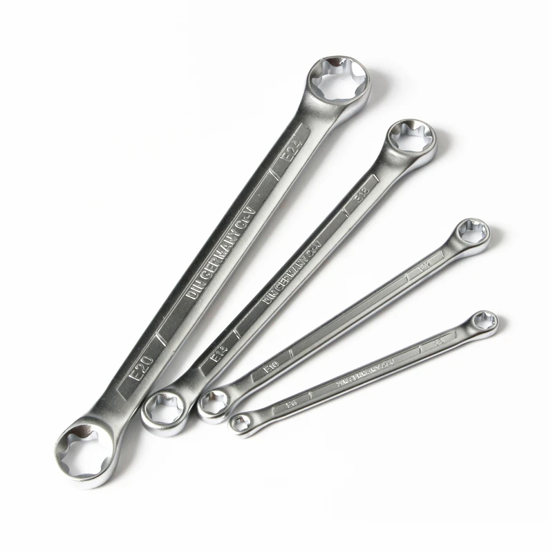 1Pcs E-Torx Box Ring Wrench Star Double-ended Hexagon Socket  Spanner E-type Tools E6-E8-E10-E12-E14-E18-E20-E24