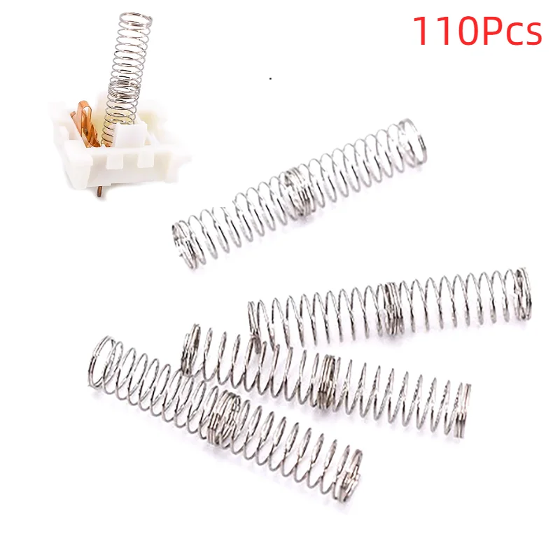 110Pcs 22mm Mechanical Keyboard Switch Spring Two-Stage Gamer Custom Gateron Cherry Mx Switch Spring 30 40 45 50 65 70 80 Force