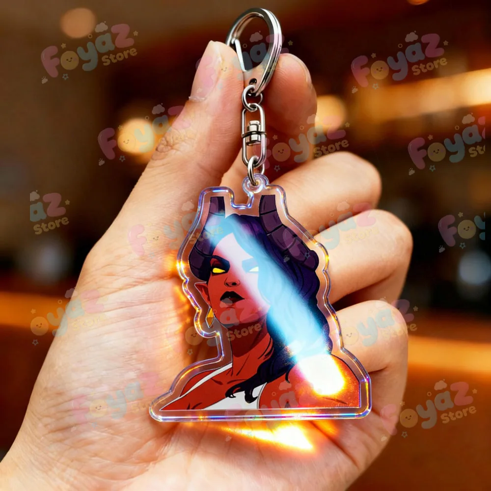 إرسال سلسلة مفاتيح الألعاب للملحقات Mecha Man Blonde Blazer Robert Robertson Keyring Jewelry Gaming Fans Gifts