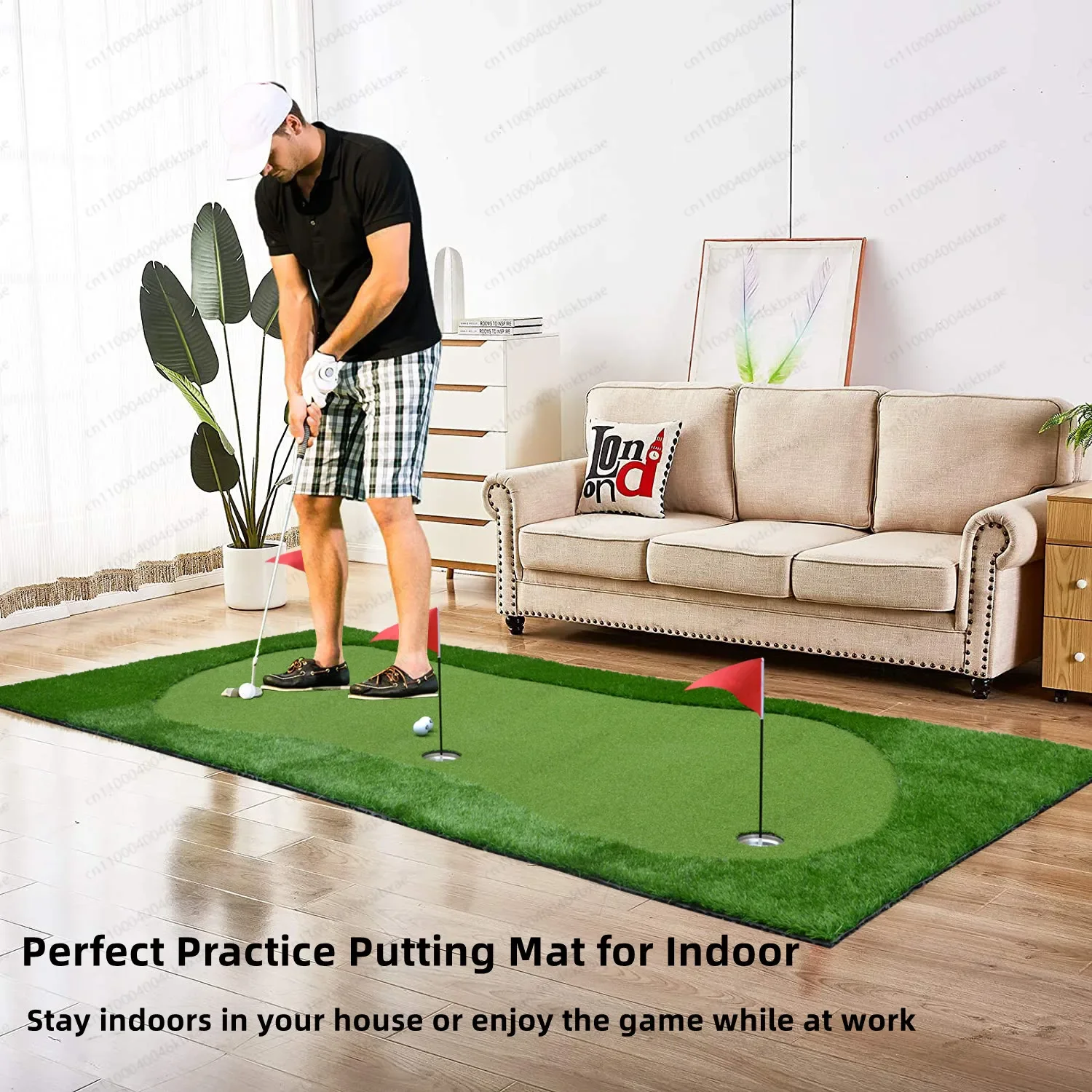 1.2x3 متر جودة عالية داخلي/خارجي نايلون دورة جولف صغيرة العشب الاصطناعي وضع حصيرة خضراء ممارسة الجولف وضع الأخضر #4