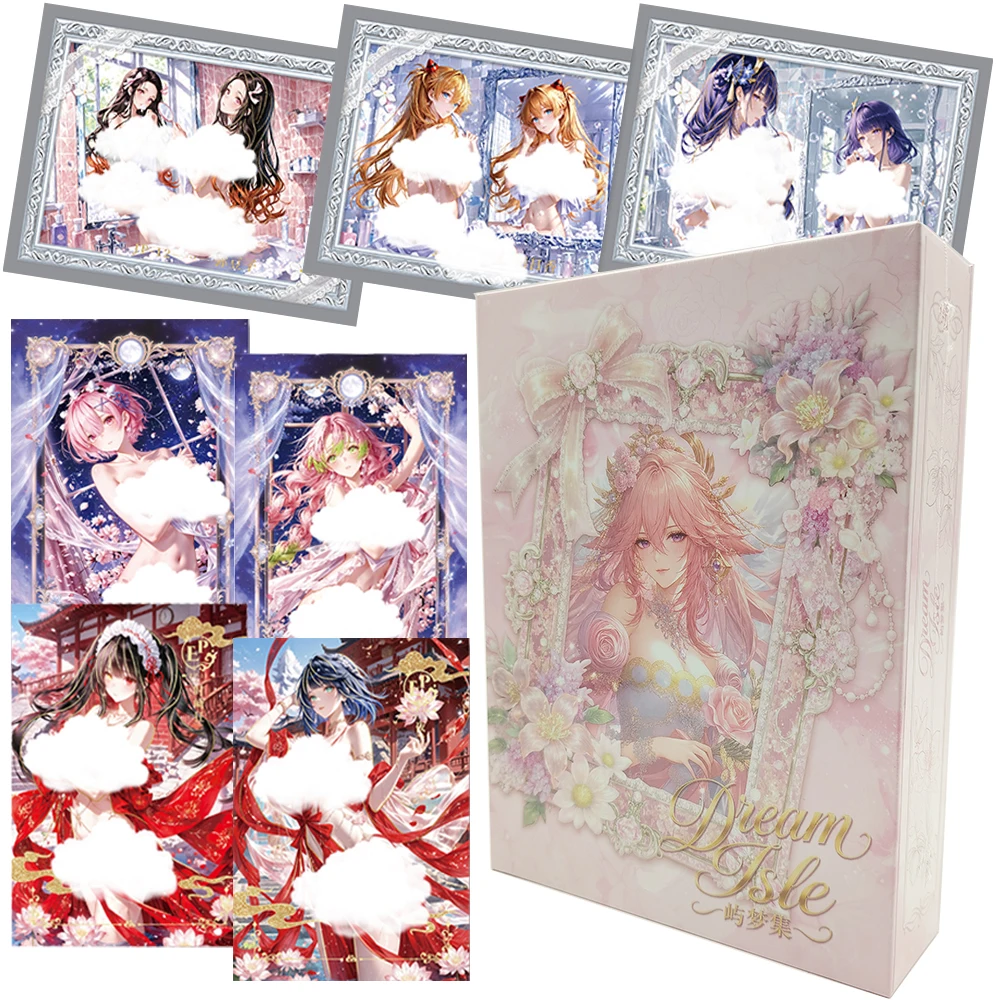 Dream Isle Women Card Exquisite Craftsmanship Toys Peripheral Sweet and Tempting Anime Game Female Characters Collection Cards