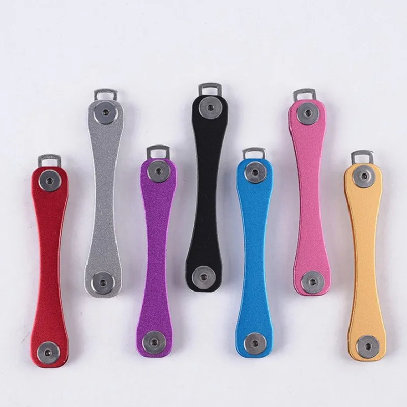 Aluminum alloy key clip outdoor EDC tool metal key organizer carteras organigastos key chain luxury pouch key organizer holder