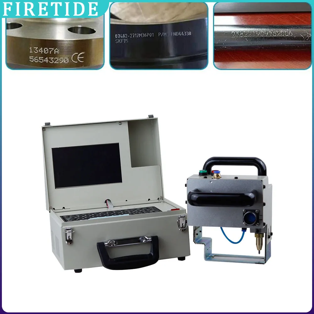 

80*30mm Industrial Pneumatic Engraving Marking Machine Touch Screen Dot Peen Marking Machine for Marking Code, Serial Number