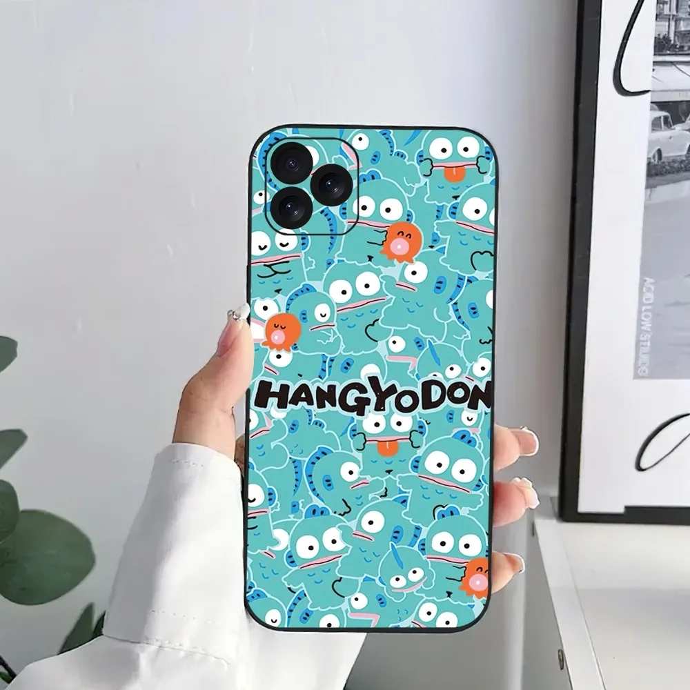 MINISO Sanrio half fish man Phone Case For iPhone 15 14 13 12 11 8 Mini Xr Xs X Xsmax Pro Max Plus Shell