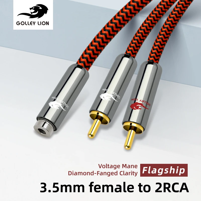 3.5Mm To 2RCA Cable… - image