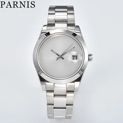 Parnis 39.5mm Automatic Movement Custom Dial Men's Wristwatch