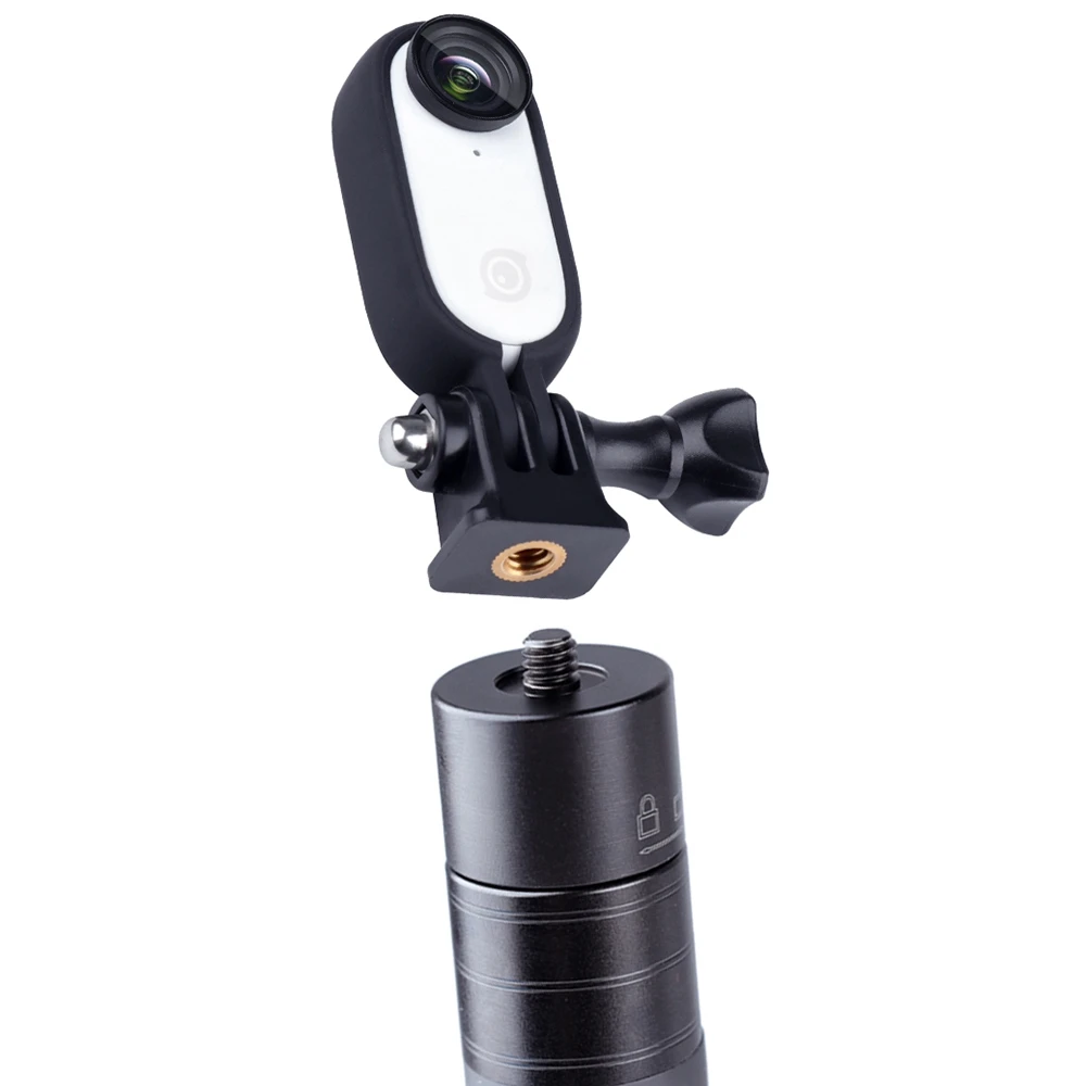 Für insta360 go 2 kamera metall adapter schutz rahmen mit 1/4 zoll gewinde adapter für insta360 go 2 kamera