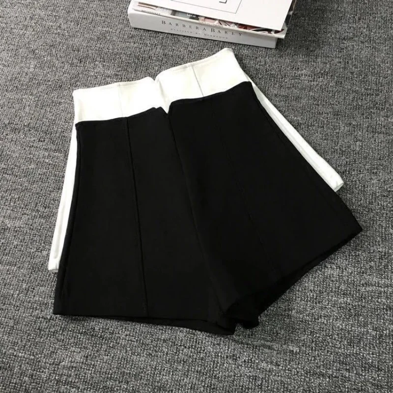 

Shorts Women High Waist A-line All Match Elegant Chic Korean Fashion Simple Lady Summer Skinny Casual All-match Short Pants Q158