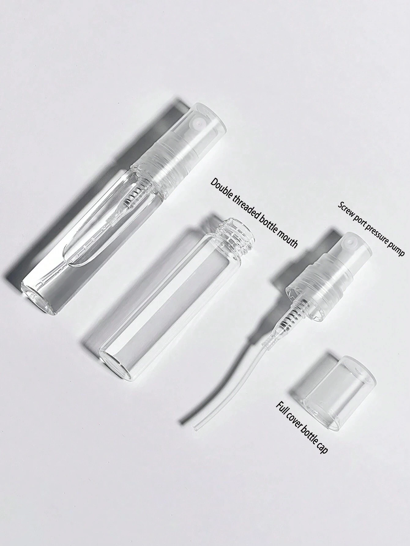 5 個 4 アクセサリー 2/3/5/10 ml ポータブル香水スプレーボトル 5 スプレーボトル、2 漏斗、2 調剤ディーバ付き