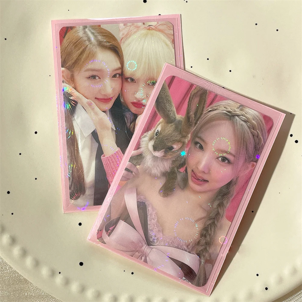 Sharkbang 50pcs/Lot Holo Card Sleeves 61x91mm 20C PP Kpop Holder For Postcards Films Game Cards Photocard Protector