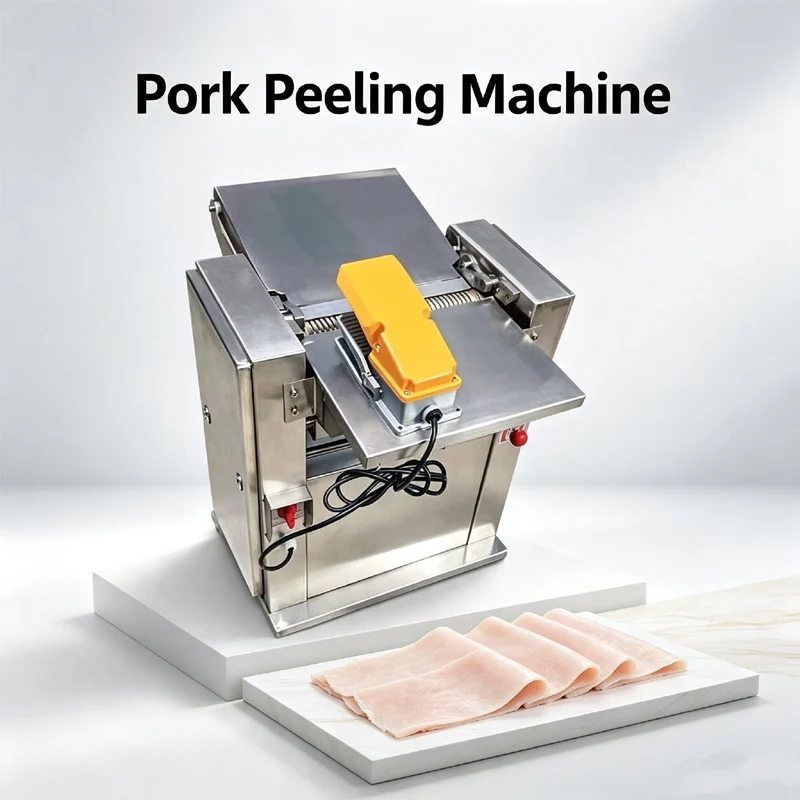 Pork Skinning Machine Stainless Steel Fresh Pork Electric Peeler For Pork Neck Skin Pork Skinning Machine