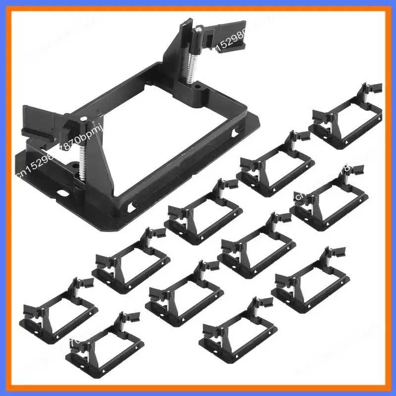 

BAAE 12-комп. одноместный (1-местный) монтажный кронштейн для настенной панели низкого напряжения — черный