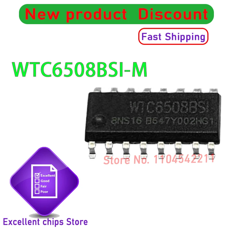 

5pcs/lot WTC6508BSI-M WTC6508BSI SOP New Original Genuine Ic