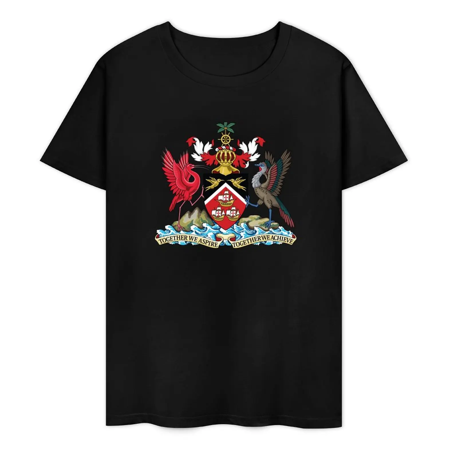 

Trinidad and Tobago Coat of Arms T-Shirt anime cute tops customs mens graphic t-shirts pack