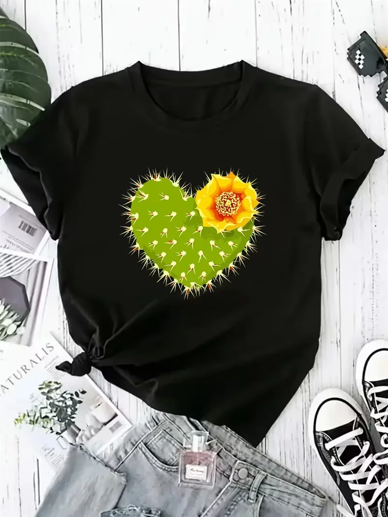 T-shirt, Round Neck Short Sleeved Suitable for Women's Sportswear  Harajuku T Shirt Women Y2k Top T Shirt Women Clothes T Shirts