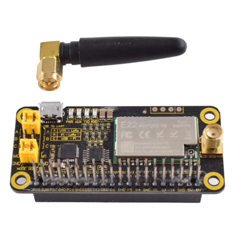

Глобальная распродажа-SX1268 Lora HAT для Raspberry Pi 4/3/STM32/для Arduino, модуляция расширенного спектра, частотный диапазон 433/470 МГц