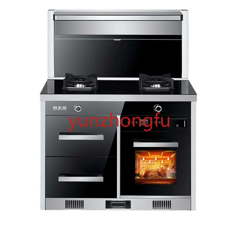 

Steaming Baking Disinfection Integrated Stove Cooker Household Gas Range Hood Side Suction And Bottom Row Type