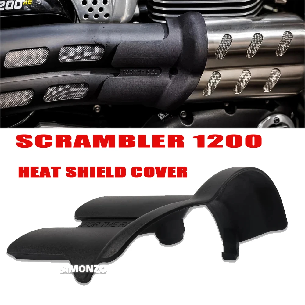 For Scrambler 1200 Accessories Heat Shield Cover Anti-scalding Cover Motorcycle Exhaust Pipe Protector Guard